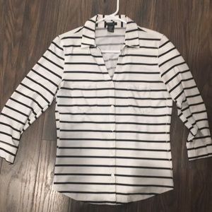 Striped button up shirt